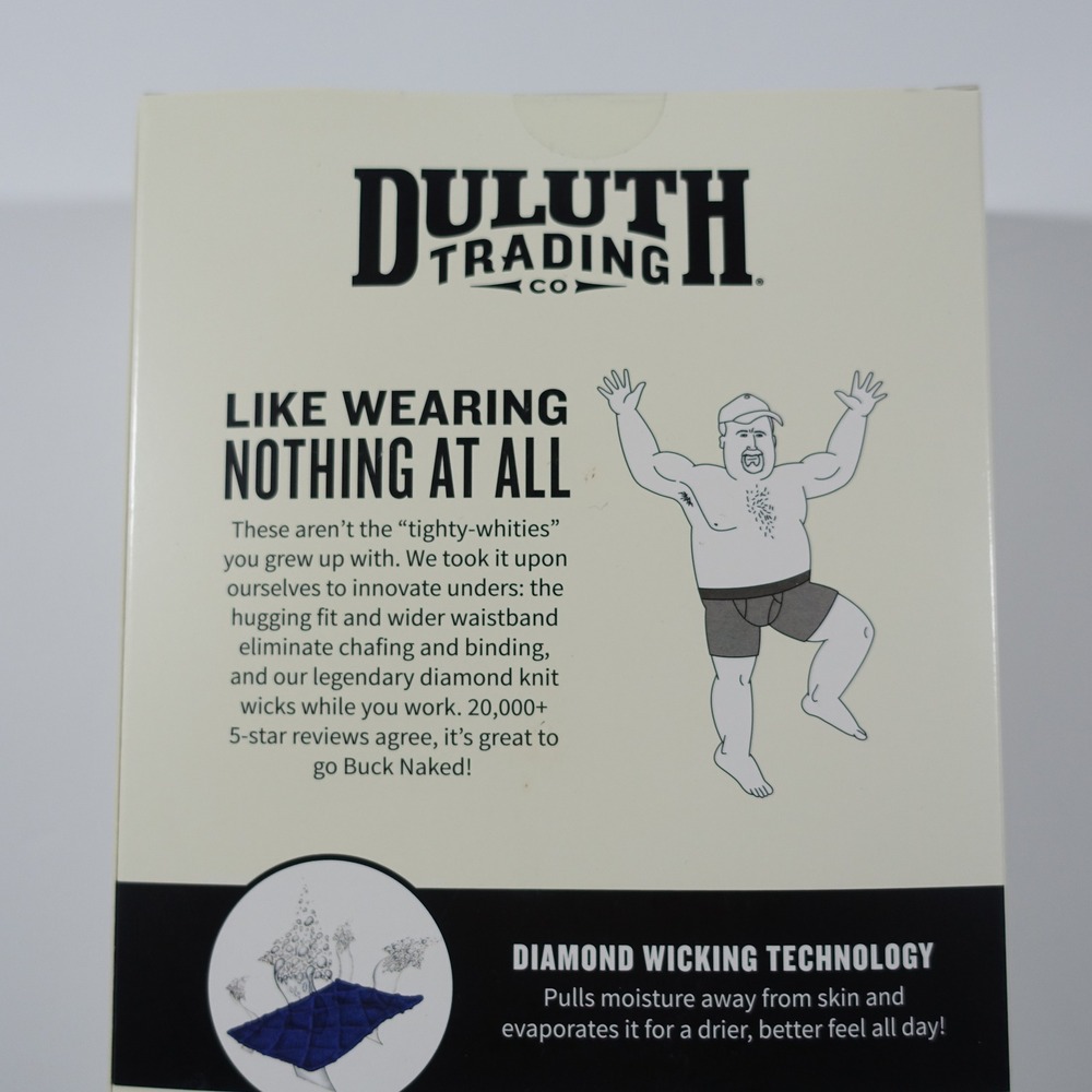 Duluth Trading Company Buck Naked Underwear 6 Pair Performance Boxer Briefs XL - Picture 7 of 8